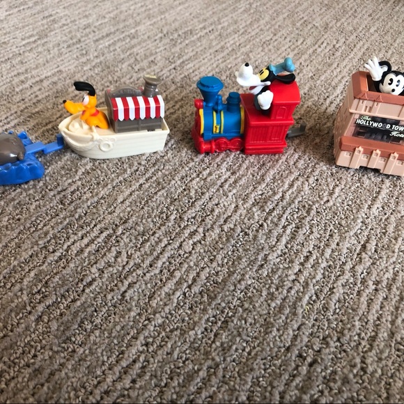 Disney Toys Nwot Disney Characters Anniversary Train Action Figures From Mcdonalds Poshmark